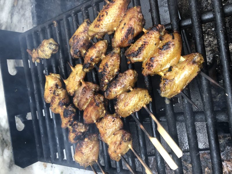 Barbecuing Street Wings
